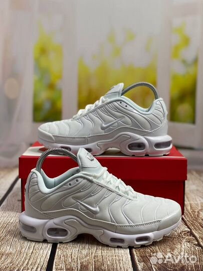 Кроссовки Nike air max tn plus белые (41-45) LUX