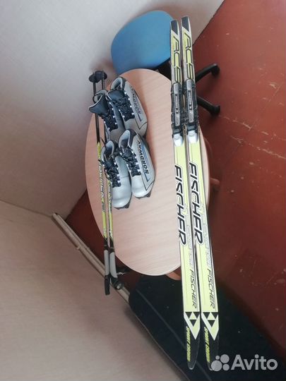 Лыжи Фишер с ботинками и палками
