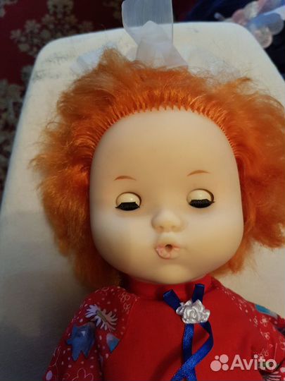 Кукла СССР Даша с соской Ф-ка 8 марта 43см