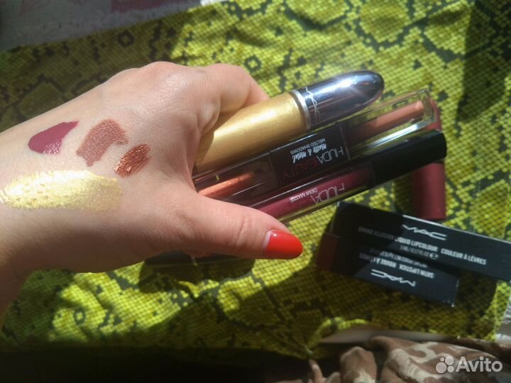 Помады Huda,Mac, Clarins