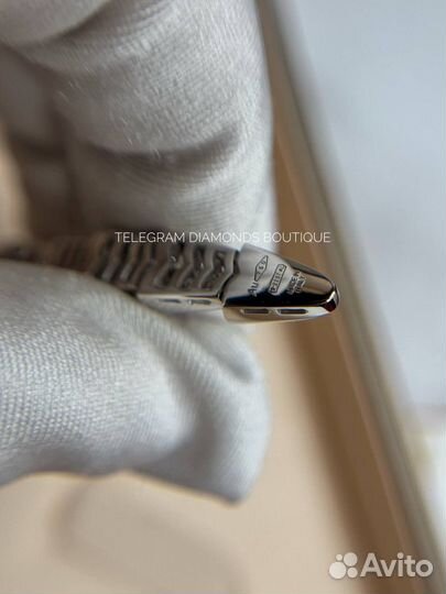 Колье bvlgari serpenti белое золото 750