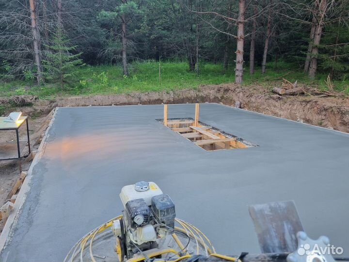 Затирка бетонных полов вертолетом