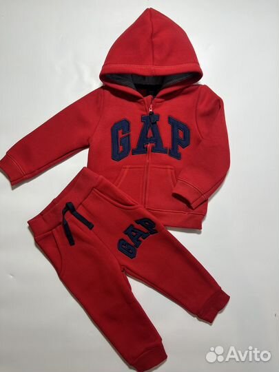 Костюм gap с начесом новый 80, 86, 92 см