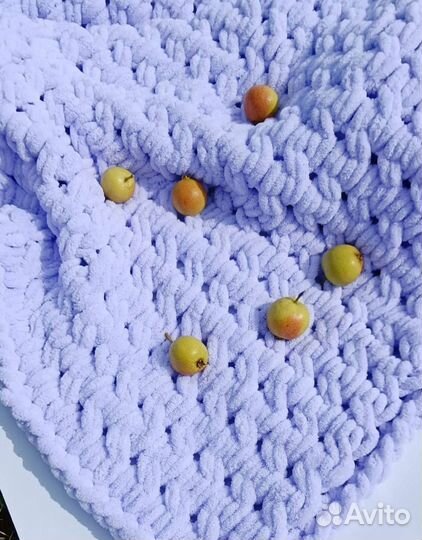 Плед детский вязаный ручная работа