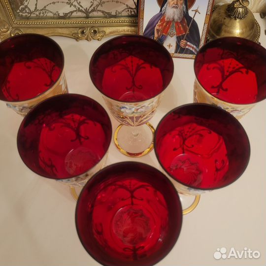 Фужеры богемия Рококо