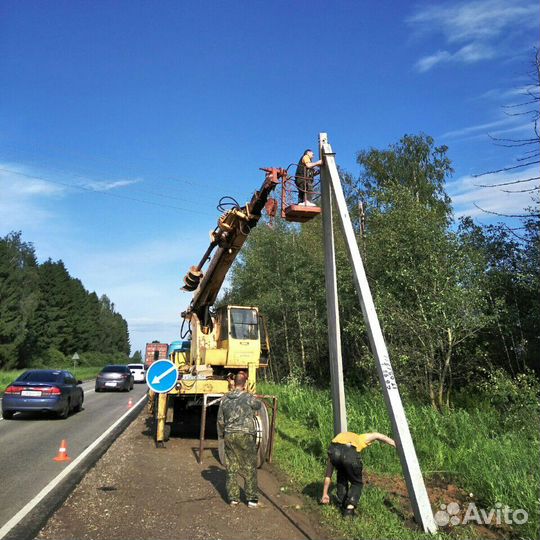 Электромонтаж, услуги аренда ямобура