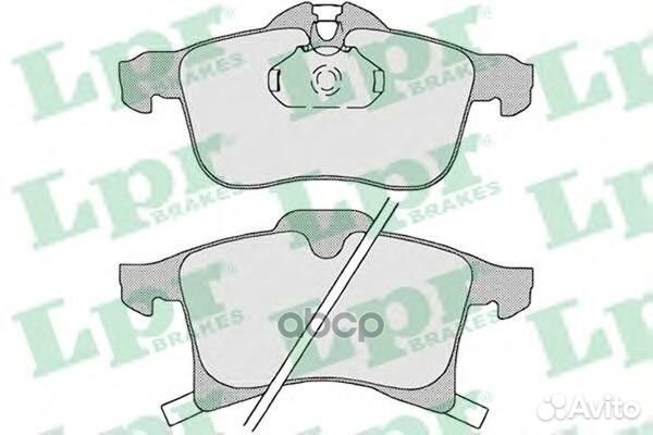 Колодки тормозные дисковые 05P1197 Lpr