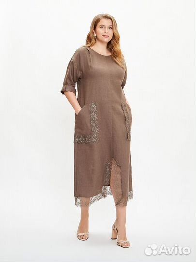 Платье лён 100 Electrastyle