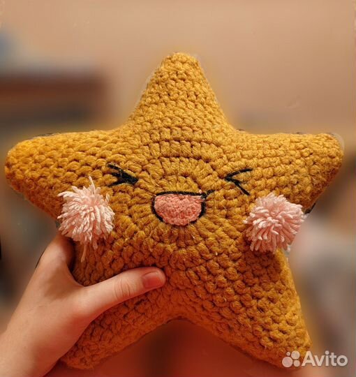 Подушка - звёздочка декоративная