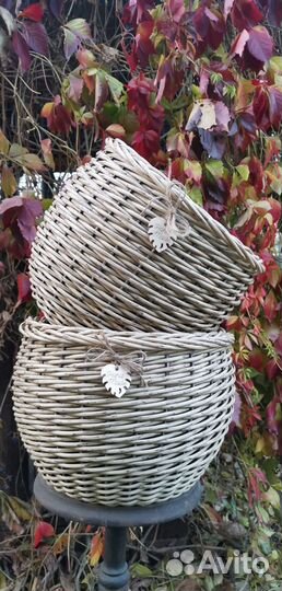 Кашпо из ротанга