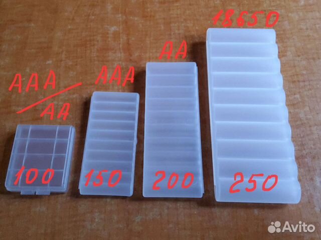 Боксы (кейсы) для хранения батареек