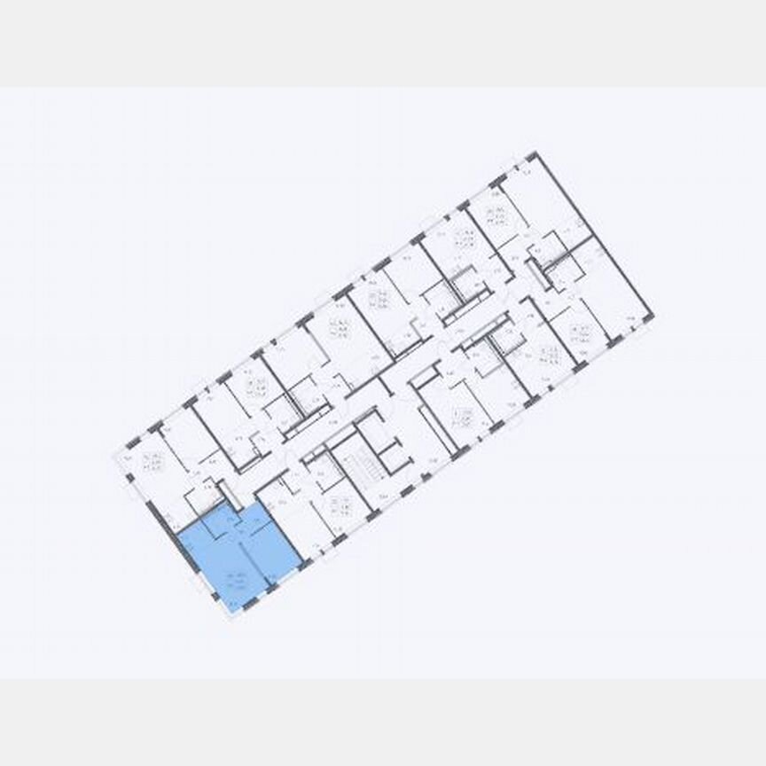2-к. квартира, 40,8 м², 11/13 эт.