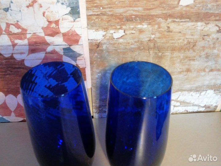 Бокалы цветное стекло