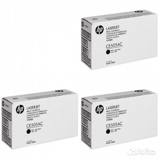 Картридж HP CE505AC-3PK 1449995
