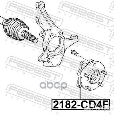 Ступица передняя 2182CD4F Febest