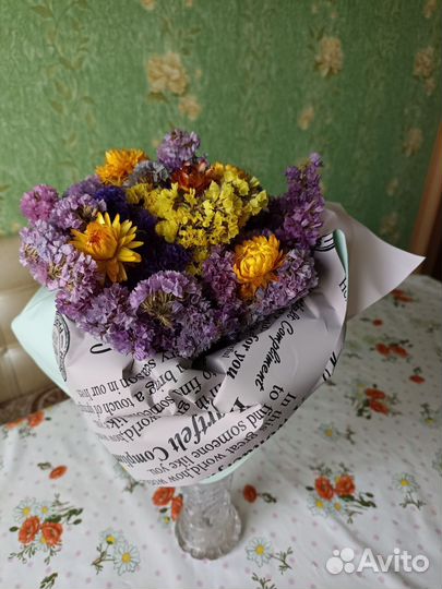 Мини букет из сухоцветов