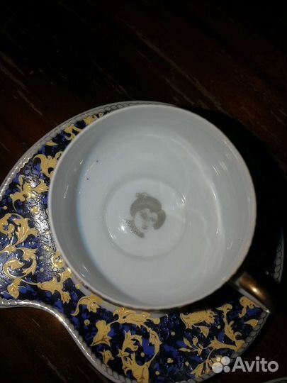 Фарфоровая кофейная пара