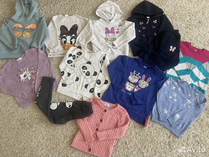 Огромный пакет фирменных вещей рост 104-110