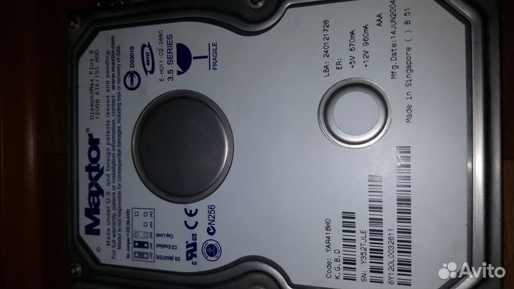 Жёсткие диски HDD IDE 3.5