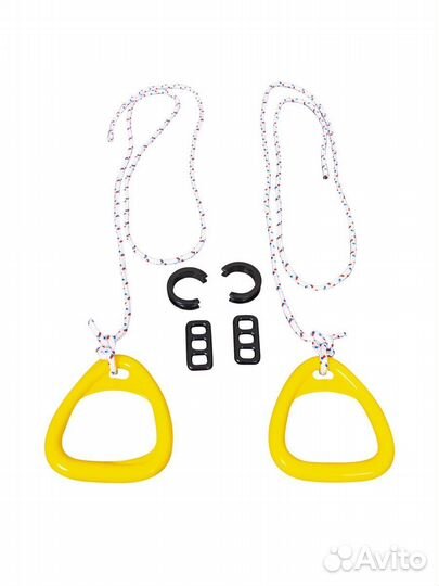 Кольца гимнастические детские треугольные, Желтые