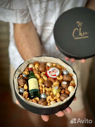 Съедобный букет Мужской букет букет в коробке