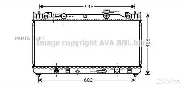 Радиатор охлаждения Тойота Камри 30