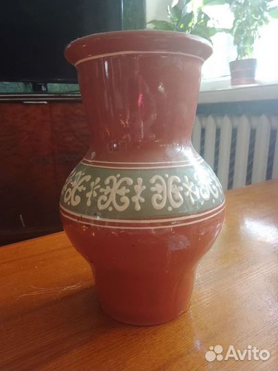 Глиняный вазы, кувшин и крынка СССР