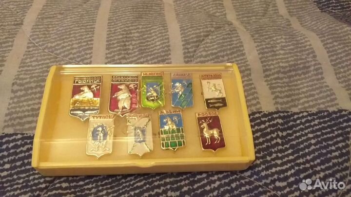 Значки СССР 1973г города набор