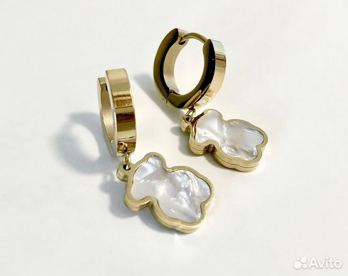 Серьги Tous мишки Bear Тоус