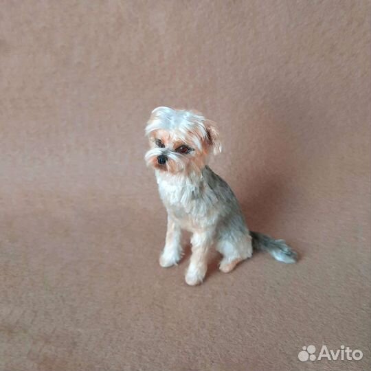 Йоркширский терьер реалистичная фигурка миниатюра