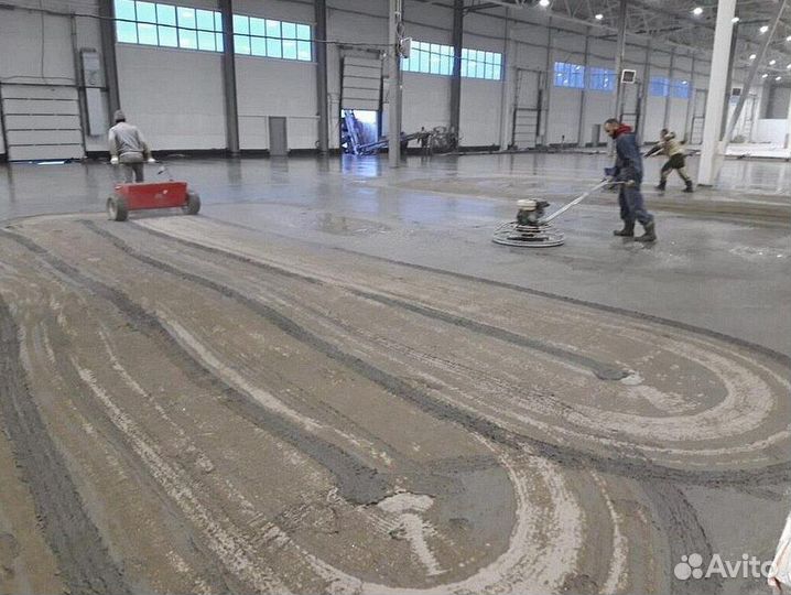 Бетонные полы с топпингом