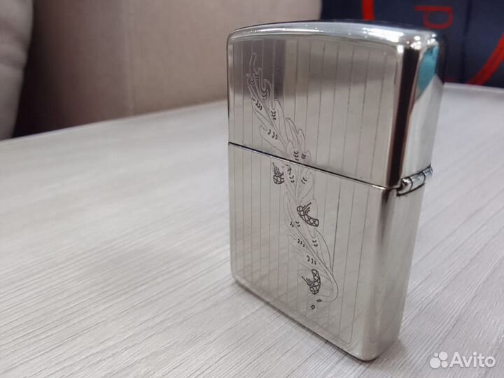 Зажигалка Бензиновая Zippo Silver Plate оригинал 1