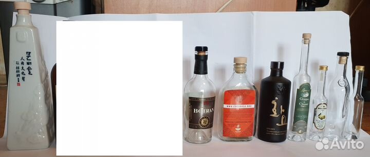 Бутылки из-под редкого алкоголя