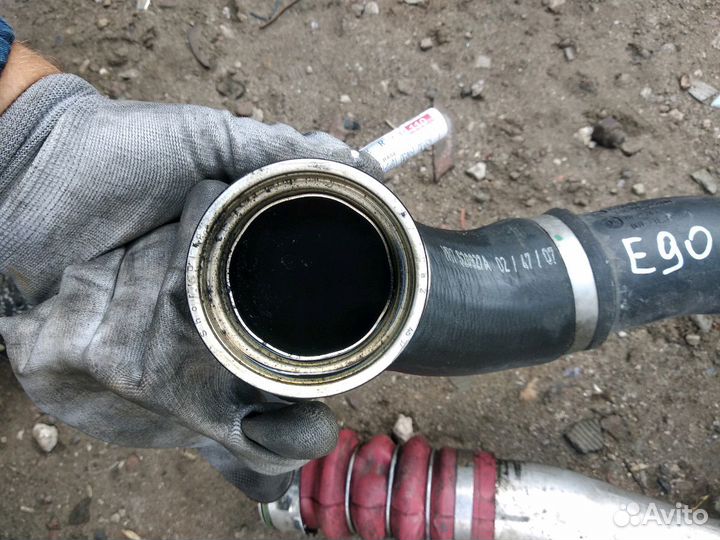 Патрубок интеркулера бмв е90 е92 2,5 3,0 дизель
