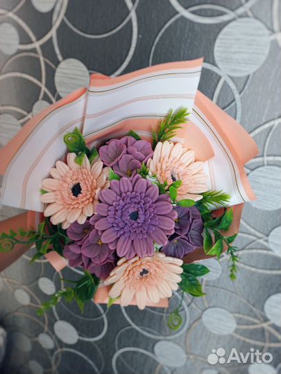 Мыльный букет, мыло ручной работы,подарок маме