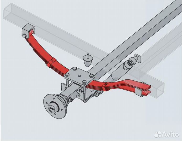 Рессора для прицепа 6 листов 600кг