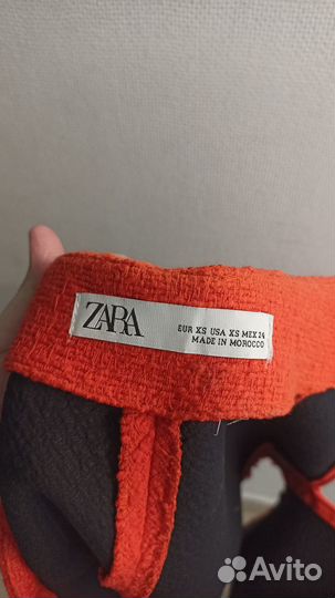 Юбка мини твидовая zara