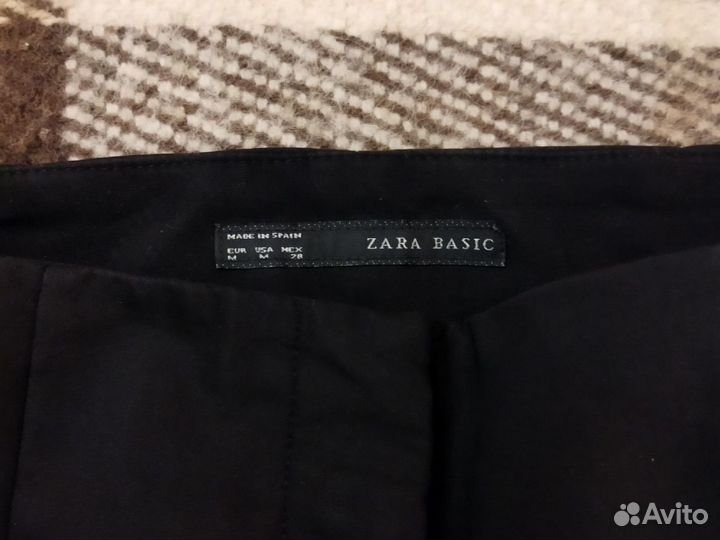 Женские брюки zara высокая посадка