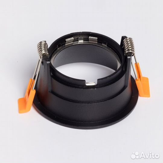 Встраиваемый светильник чёрный Прайм GU10 бу