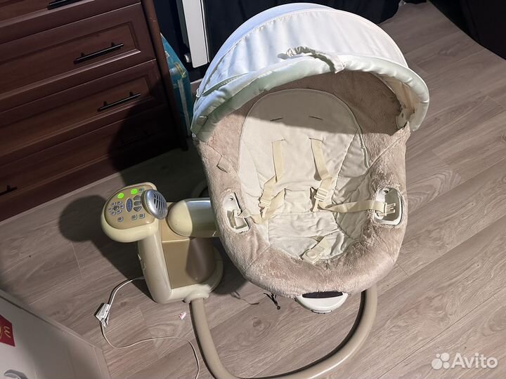 Детское кресло качалка шезлонг качели Graco