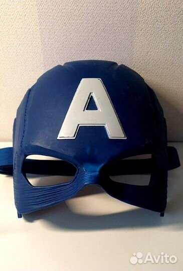 Маска Капитана Америки на пол-лица