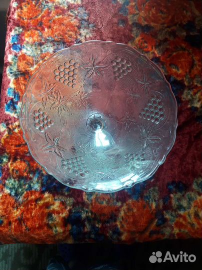 Ваза для фруктов на ножке СССР