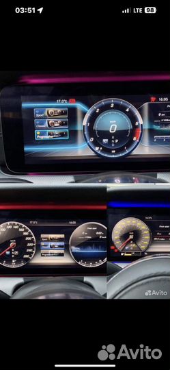 Шиток приборов на mercedes w213