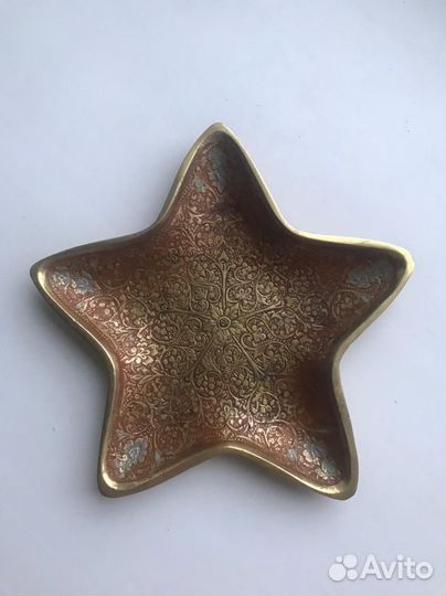 Пепельница латунь