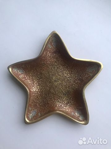 Пепельница латунь