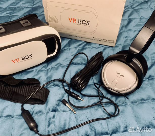 Наушники + Очки виртуальной реальности VR BOX