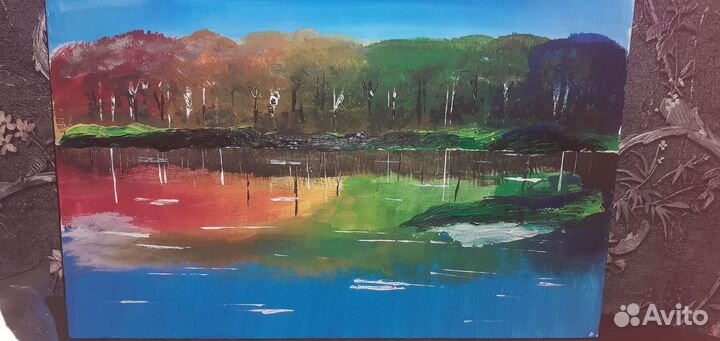 Картина Осень акрил