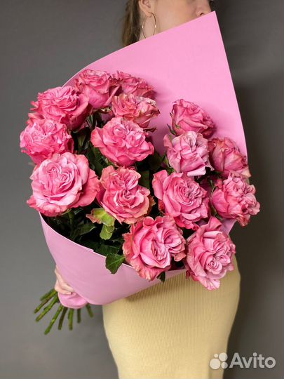 Пионовидные розы букет цветы доставка