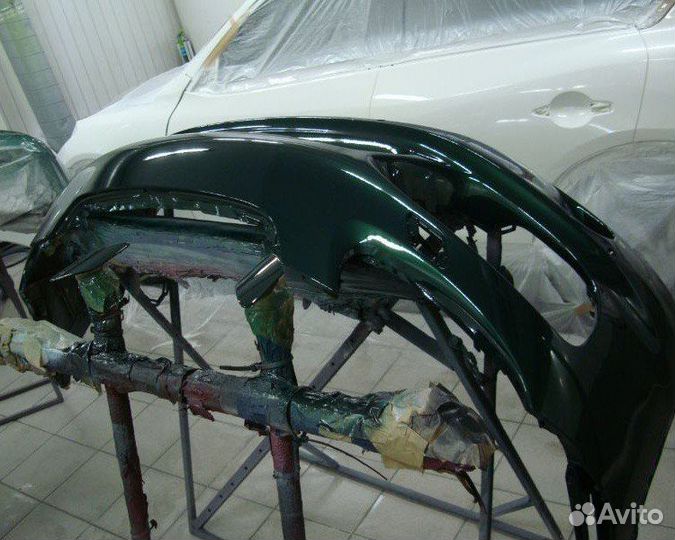 Бампер задн Focus 2 05-08 черный