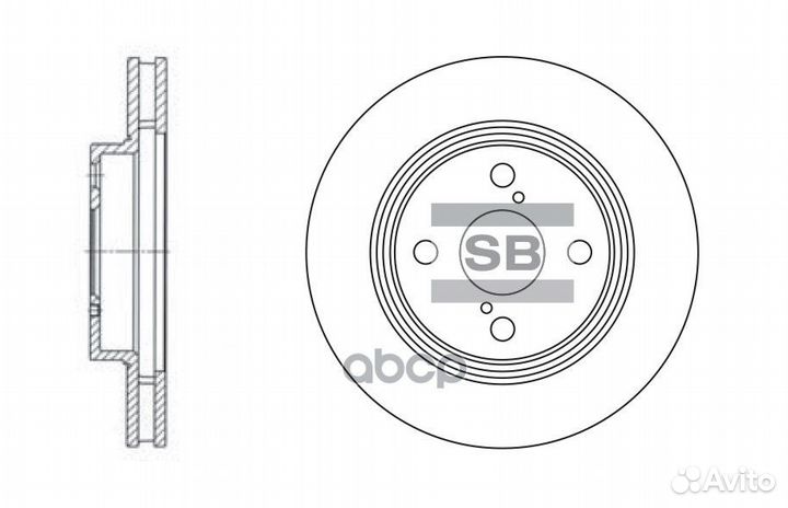 SD4006 диск тормозной передний Toyota Corolla